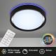 Briloner 3227-015 - Dimbare LED RGB plafondlamp met sensor TALENA LED/24W/230V zwart + afstandsbediening