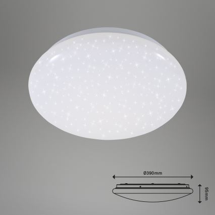 Briloner 3380-116 - Dimbare LED Plafond Lamp STARRY SKY LED/18W/230V 2700/4000K