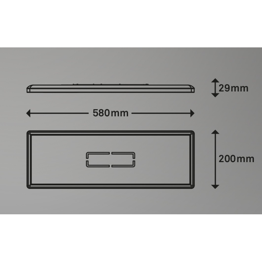 Briloner 3394-014 - LED Plafond Lamp FREE LED/22W/230V 58x20 cm