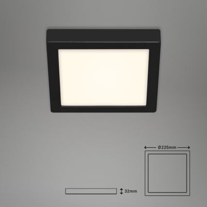 Briloner 3466-415 - LED plafondlamp FIRE LED/16,5W/230V 22,5x22,5 cm