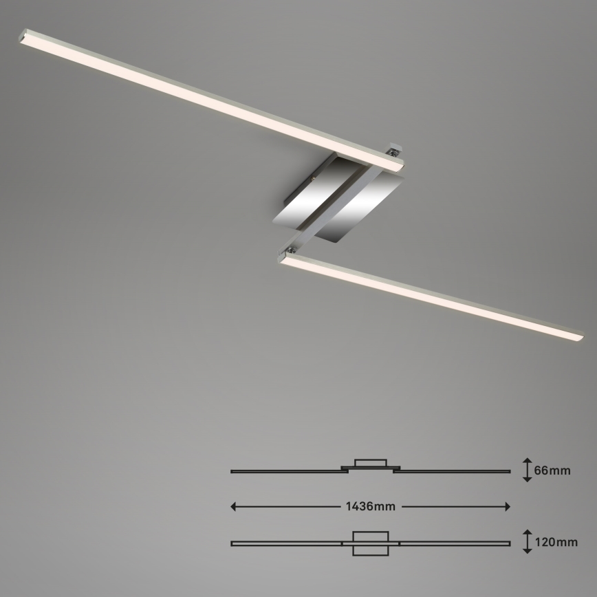Briloner 3500-018 - LED Bevestigde Hanglamp STAFF 2xLED/6W/230V