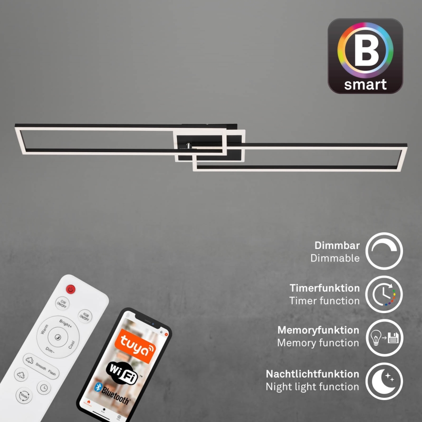 Briloner 3538-015 - Dimbare LED hanglamp FRAME 2xLED/20W/230V 2700-6500K Wi-Fi Tuya + afstandsbediening