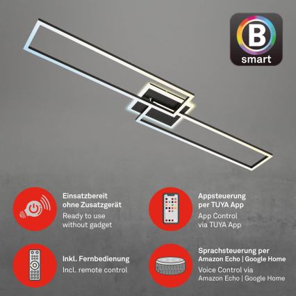 Briloner 3538-015 - Dimbare LED hanglamp FRAME 2xLED/20W/230V 2700-6500K Wi-Fi Tuya + afstandsbediening