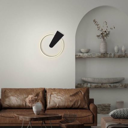 Briloner 3542-015 - Dimbare LED plafondlamp NICO LED/12W/230V zwart