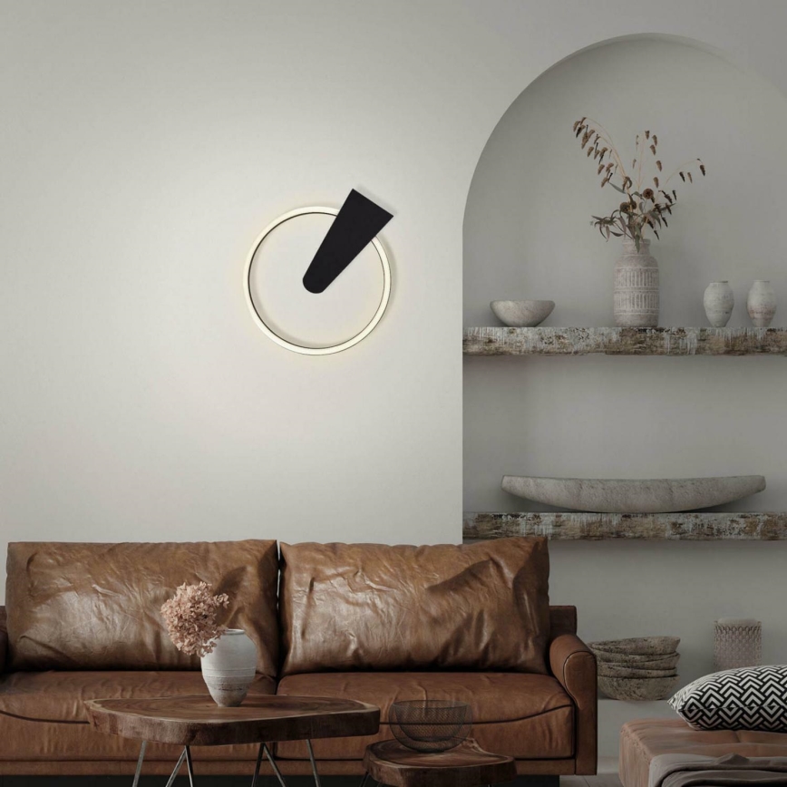 Briloner 3542-015 - Dimbare LED plafondlamp NICO LED/12W/230V zwart