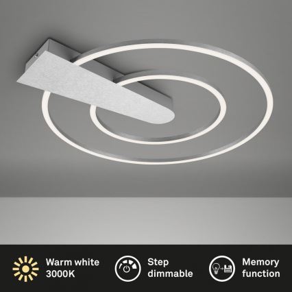 Briloner 3543-018 - Dimbare LED Plafondlamp NICO LED/25W/230V mat chroom