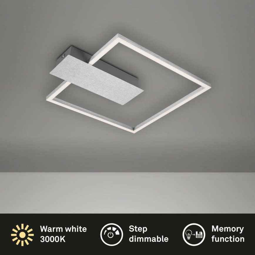 Briloner 3544-018 - Dimbare LED Plafondlamp NICO LED/12W/230V mat chroom