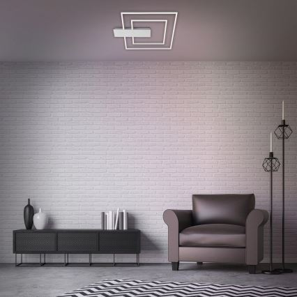Briloner 3545-018 - Dimbare LED Plafondlamp NICO LED/25W/230V mat chroom