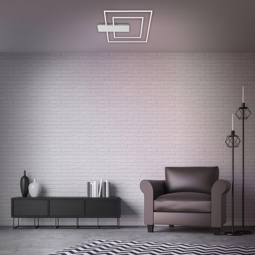 Briloner 3545-018 - Dimbare LED Plafondlamp NICO LED/25W/230V mat chroom