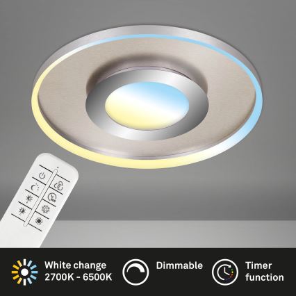 Briloner 3640-012 - Dimbare LED plafondlamp LED/25W/230V 2700-6500K + afstandsbediening