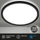 Briloner 3642-415 - LED Badkamer plafondlamp SLIM LED/19W/230V diameter 29 cm IP44 zwart