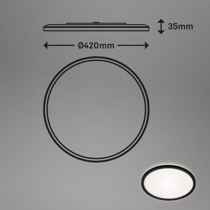 Briloner 3643-415 - LED Badkamer plafondlamp LED/22W/230V IP44 4000K