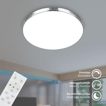 Briloner 3679-018 - LED RGB Dimbare badkamer plafondlamp MAGA LED/18,5W/230V 3000-6500K diameter 35,5 cm + afstandsbediening