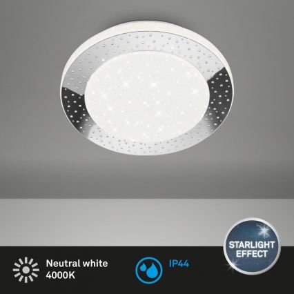 Briloner 3693-018 - LED Badkamer plafondlamp LED/15W/230V IP44 4000K diameter 28 cm