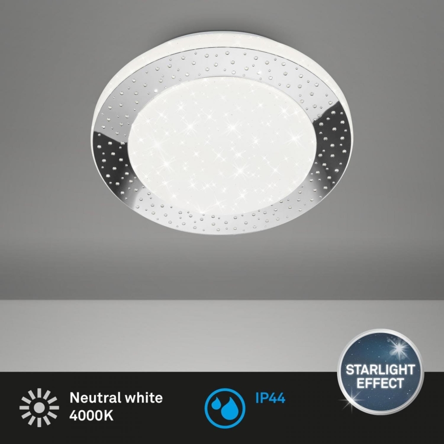 Briloner 3693-018 - LED Badkamer plafondlamp LED/15W/230V IP44 4000K diameter 28 cm