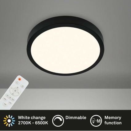 Briloner 3701-015 - LED dimbare plafondlamp RUNA LED/18W/230V 2700-6500K + afstandsbediening