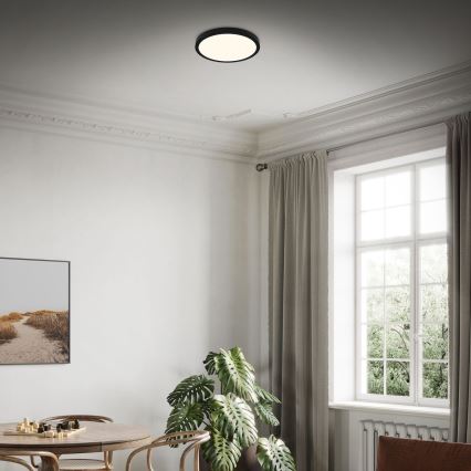 Briloner 3704-015 - Dimbare LED Plafondlamp RUNA LED/22W/230V 2700-6500K zwart + afstandsbediening