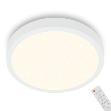 Briloner 3704-016 - Dimbare LED Plafondlamp RUNA LED/22W/230V 2700-6500K wit + afstandsbediening