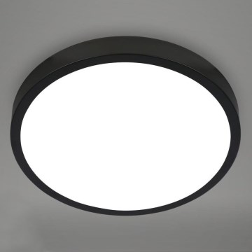 Briloner 3709-015 - LED RGBW Dimbare plafondlamp LED/22W/230V 4000K diameter 38 cm zwart + afstandsbediening