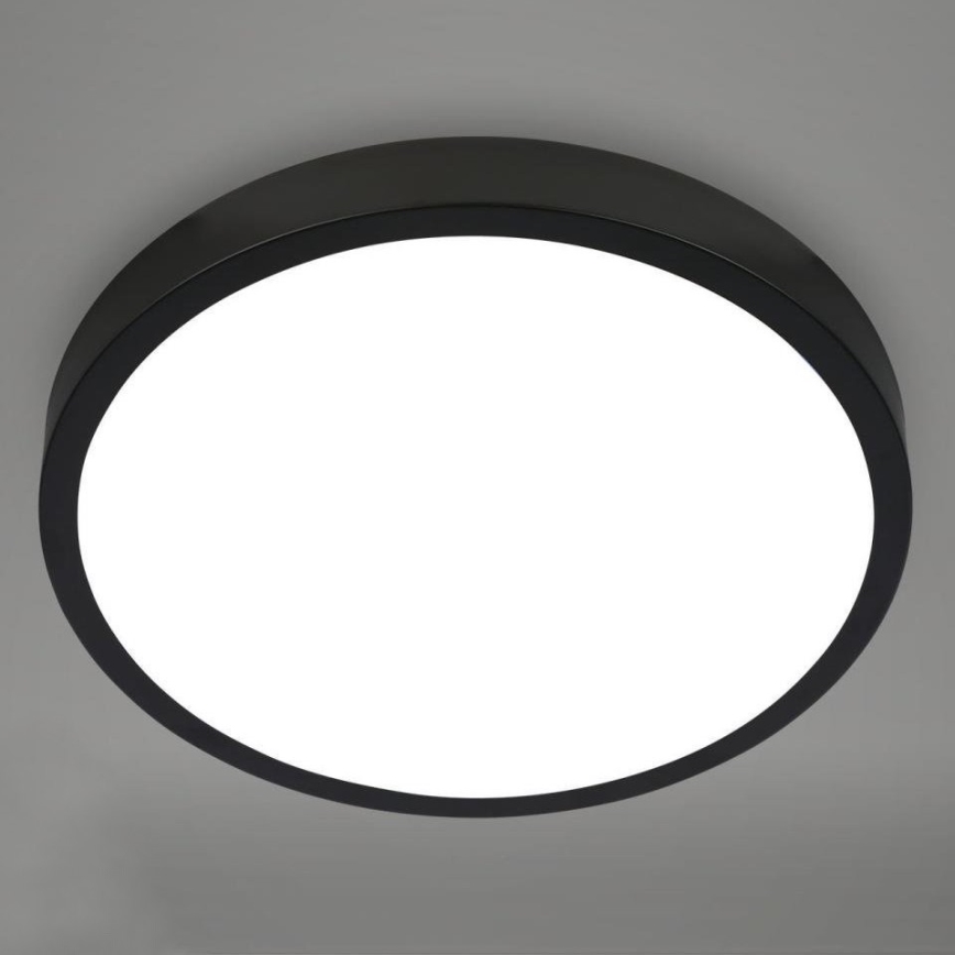 Briloner 3709-015 - LED RGBW Dimbare plafondlamp LED/22W/230V 4000K diameter 38 cm zwart + afstandsbediening