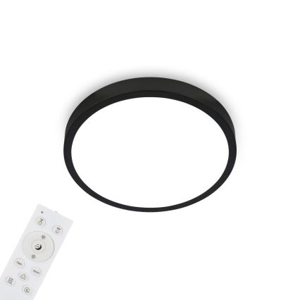 Briloner 3709-015 - LED RGBW Dimbare plafondlamp LED/22W/230V 4000K diameter 38 cm zwart + afstandsbediening
