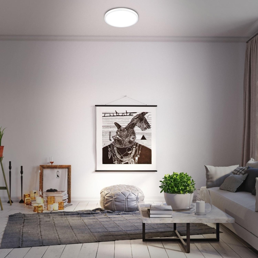 Briloner 3709-016 - LED RGBW Dimbare plafondlamp LED/22W/230V 4000K diameter 38 cm wit + afstandsbediening