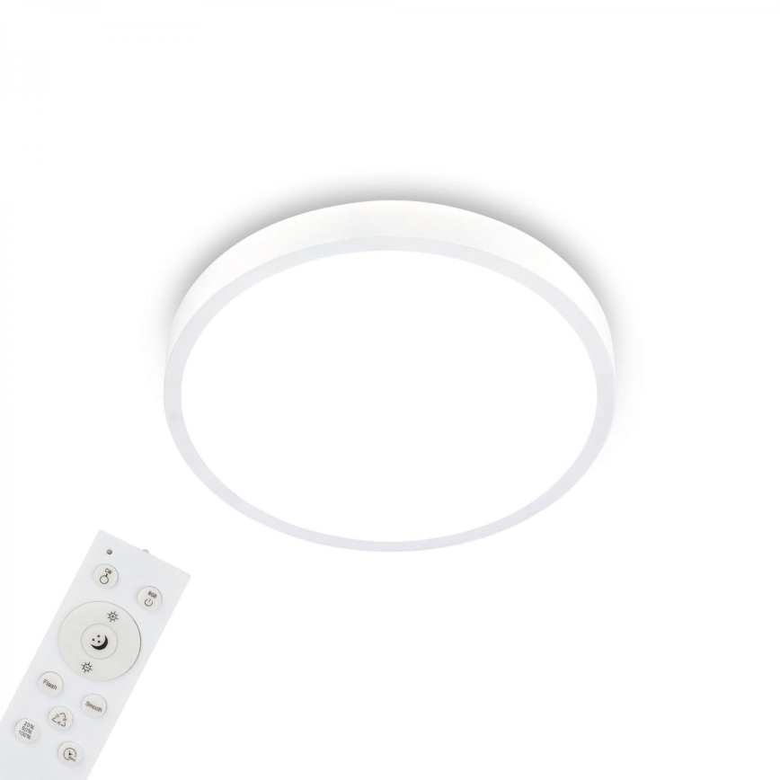 Briloner 3709-016 - LED RGBW Dimbare plafondlamp LED/22W/230V 4000K diameter 38 cm wit + afstandsbediening