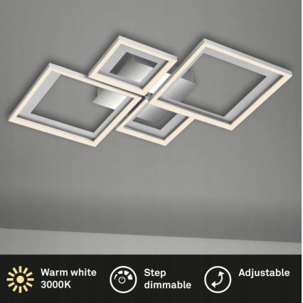 Briloner 3727-019 - Dimbare LED Plafondlamp FRAME LED/38W/230V