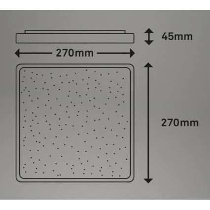 Briloner 3748-414 - LED Plafondlamp LINO LED/15W/230V mat chroom