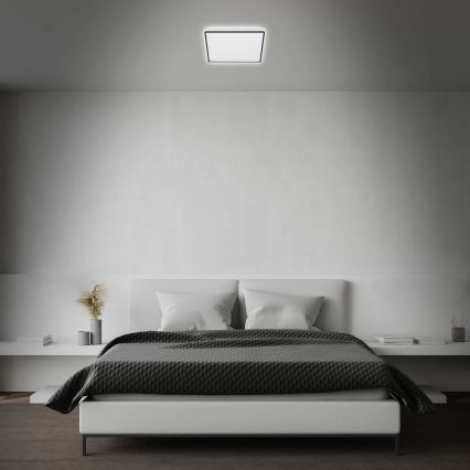 Briloner 3748-415 - LED plafondlamp STAR SKY LED/15W/230V 27x27 cm zwart