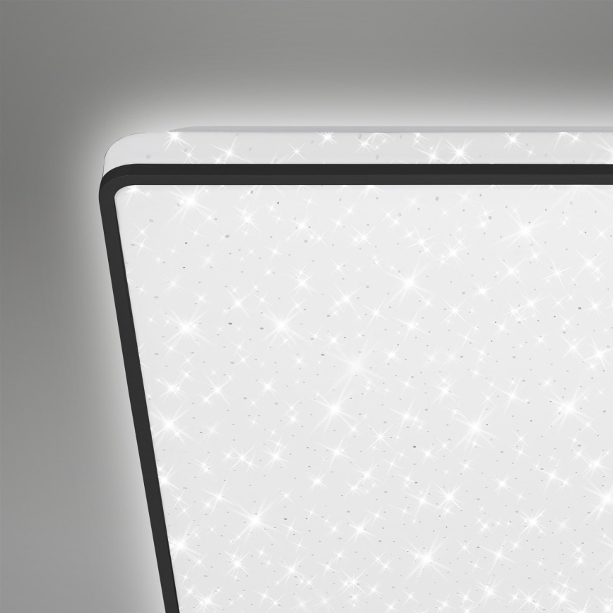 Briloner 3748-415 - LED plafondlamp STAR SKY LED/15W/230V 27x27 cm zwart