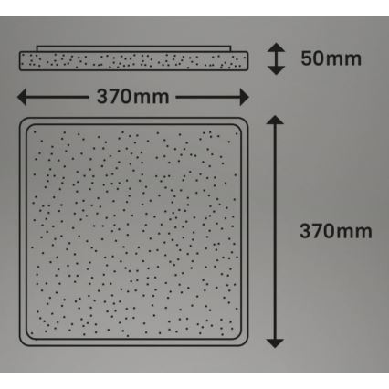 Briloner 3749-414 - LED Plafondlamp LINO LED/24W/230V mat chroom