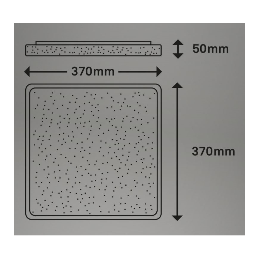 Briloner 3749-414 - LED Plafondlamp LINO LED/24W/230V mat chroom
