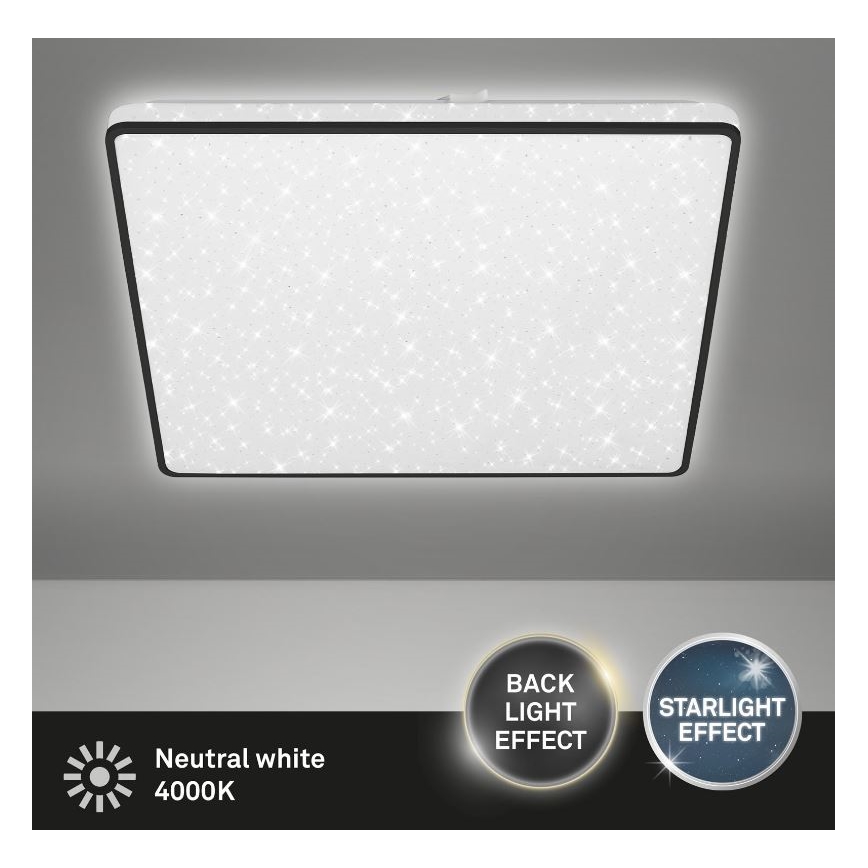 Briloner 3749-415 - LED Plafondlamp LINO LED/24W/230V zwart