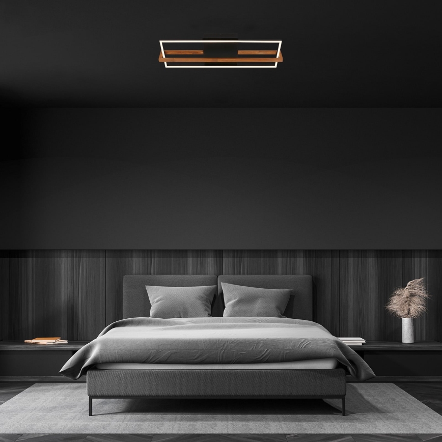 Briloner 3777-015 - LED-plafondlamp FRAME LED/21W/230V 3000K zwart