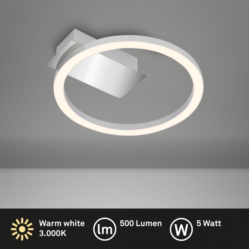 Briloner 3778-014 - LED plafondlamp FRAME LED/5W/230V Ø 20 cm mat chroom