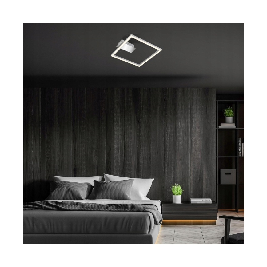 Briloner 3780-014 - LED plafondlamp FRAME LED/14W/230V 26,5x25 cm mat chroom