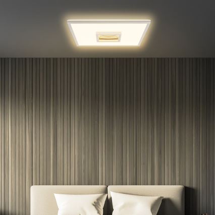 Briloner 3848014 - LED plafondlamp TORO LED/18W/230V 42x42 cm mat chroom