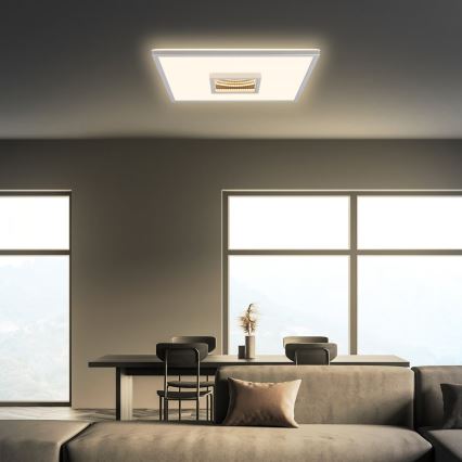 Briloner 3848014 - LED plafondlamp TORO LED/18W/230V 42x42 cm mat chroom