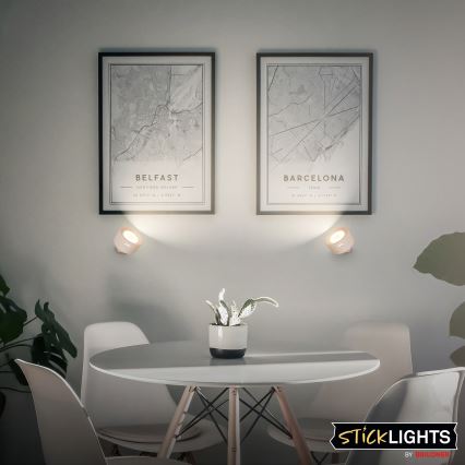 Briloner 3896011 - LED-dimbare oplaadbare wandlamp TARI LED/1,6W/5V 1500 mAh beige