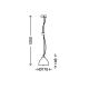 Briloner 4001-011 - Hanglamp aan koord CALICE 1xE27/40W/230V