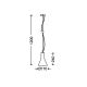 Briloner 4002-011 - Hanglamp aan koord CALICE 1xE27/40W/230V