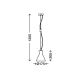 Briloner 4003-011 - Hanglamp aan koord CALICE 1xE27/40W/230V