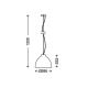 Briloner 4004-011 - Hanglamp aan koord 1xE27/40W/230V
