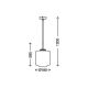 Briloner 4011-017 - Hanglamp aan koord 1xE27/40W/230V
