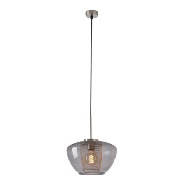 Briloner 4016-014 - Hanglamp aan kabel SEVENTIES 1xE27/40W/230V rookgrijs