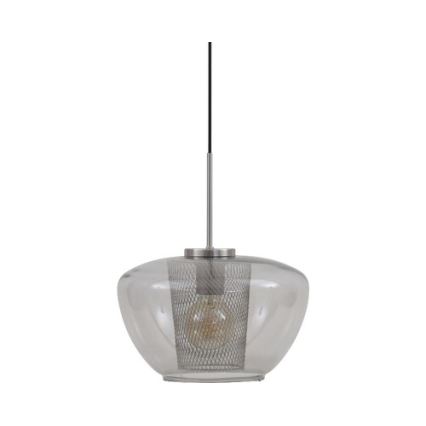 Briloner 4016-014 - Hanglamp met kabel SEVENTIES 1xE27/40W/230V rookgrijs