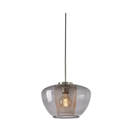 Briloner 4016-014 - Hanglamp met kabel SEVENTIES 1xE27/40W/230V rookgrijs