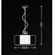 Briloner 4018-014 - Hanglamp aan een koord SEVENTIES 1xE27/40W/230V doorzichtig