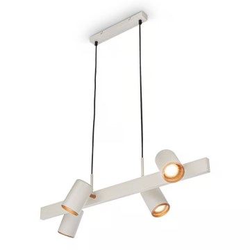 Briloner 4058044 - Hanglamp aan kabel ERA 4xGU10/10W/230V crème